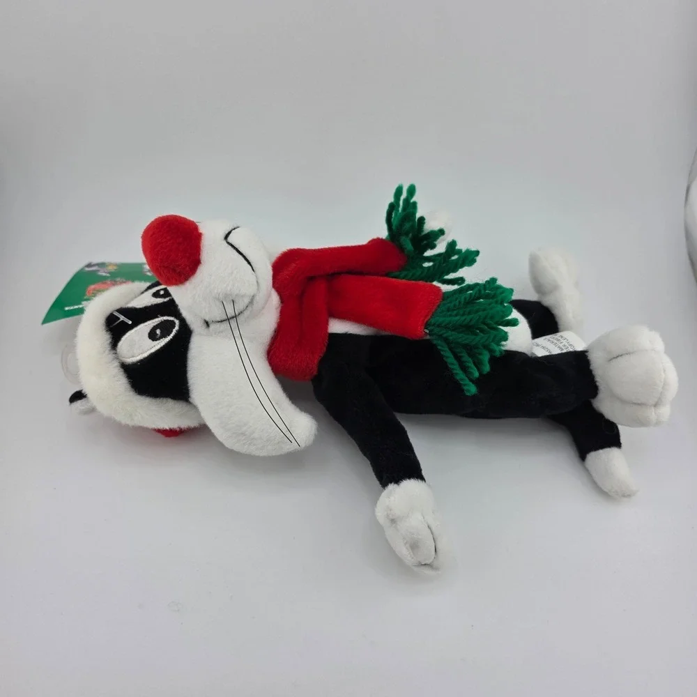 Warner Bros Sylvester‎ Santa Bean Bag Plush Vintage 1998 NWT